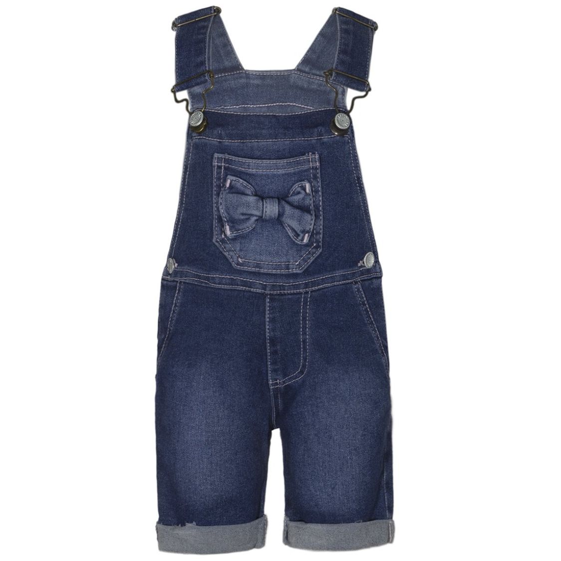 Jumper para Bebé Mezclilla Strech Moño en Bolsa Pixxtols Denim Cult