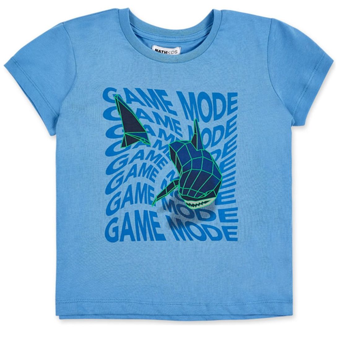 Playera para Niño Manga Corta Shark Game Mode Nath Kids