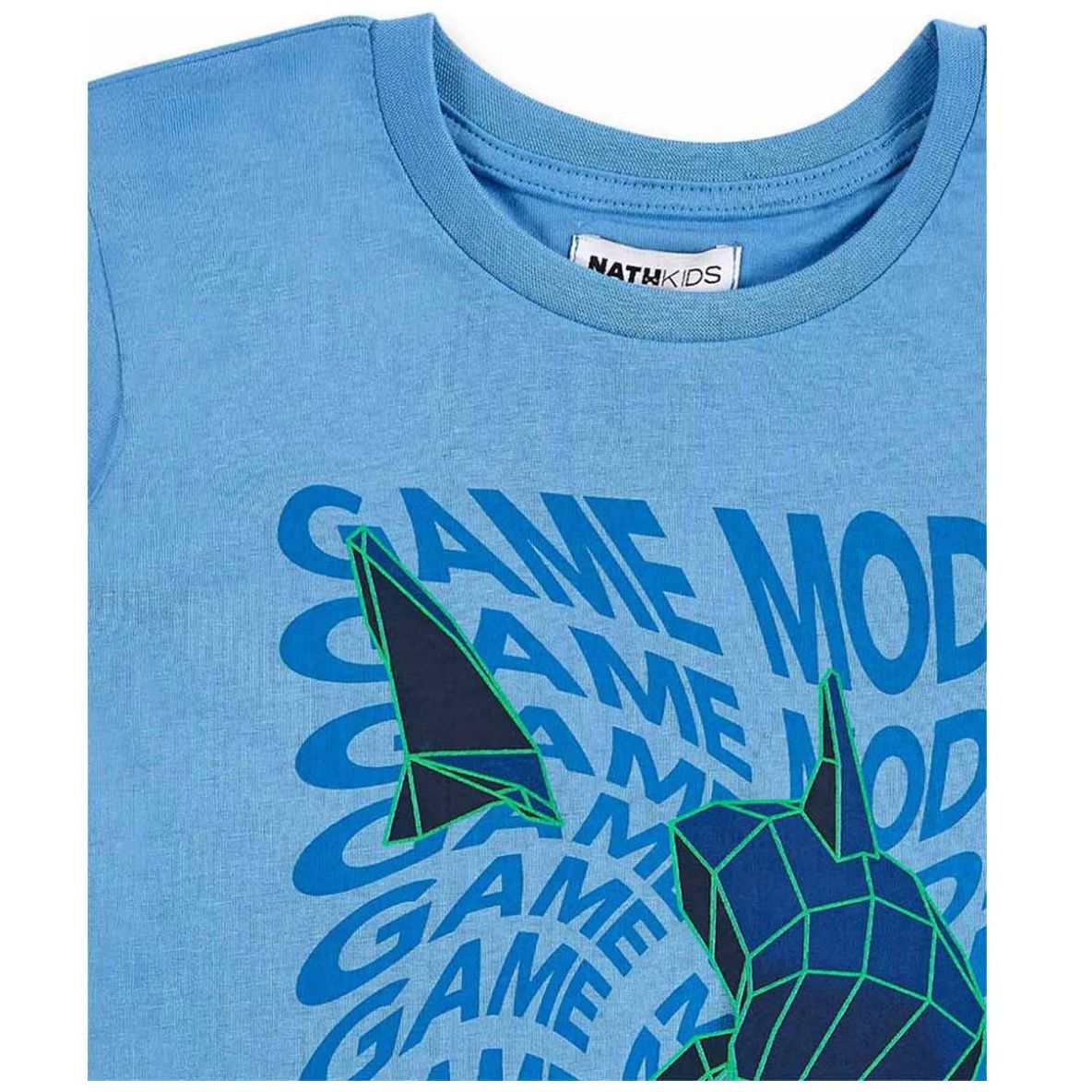 Playera para Niño Manga Corta Shark Game Mode Nath Kids