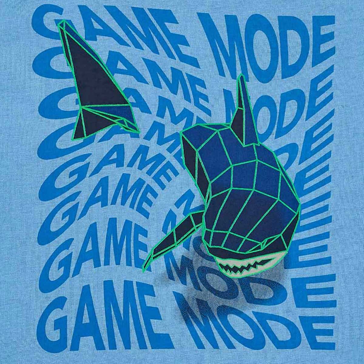 Playera para Niño Manga Corta Shark Game Mode Nath Kids