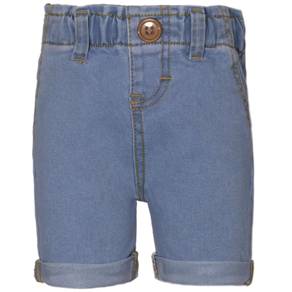 Short para Bebé Mezclilla Strech Pretina y Resorte Pixxtols Denim Cult