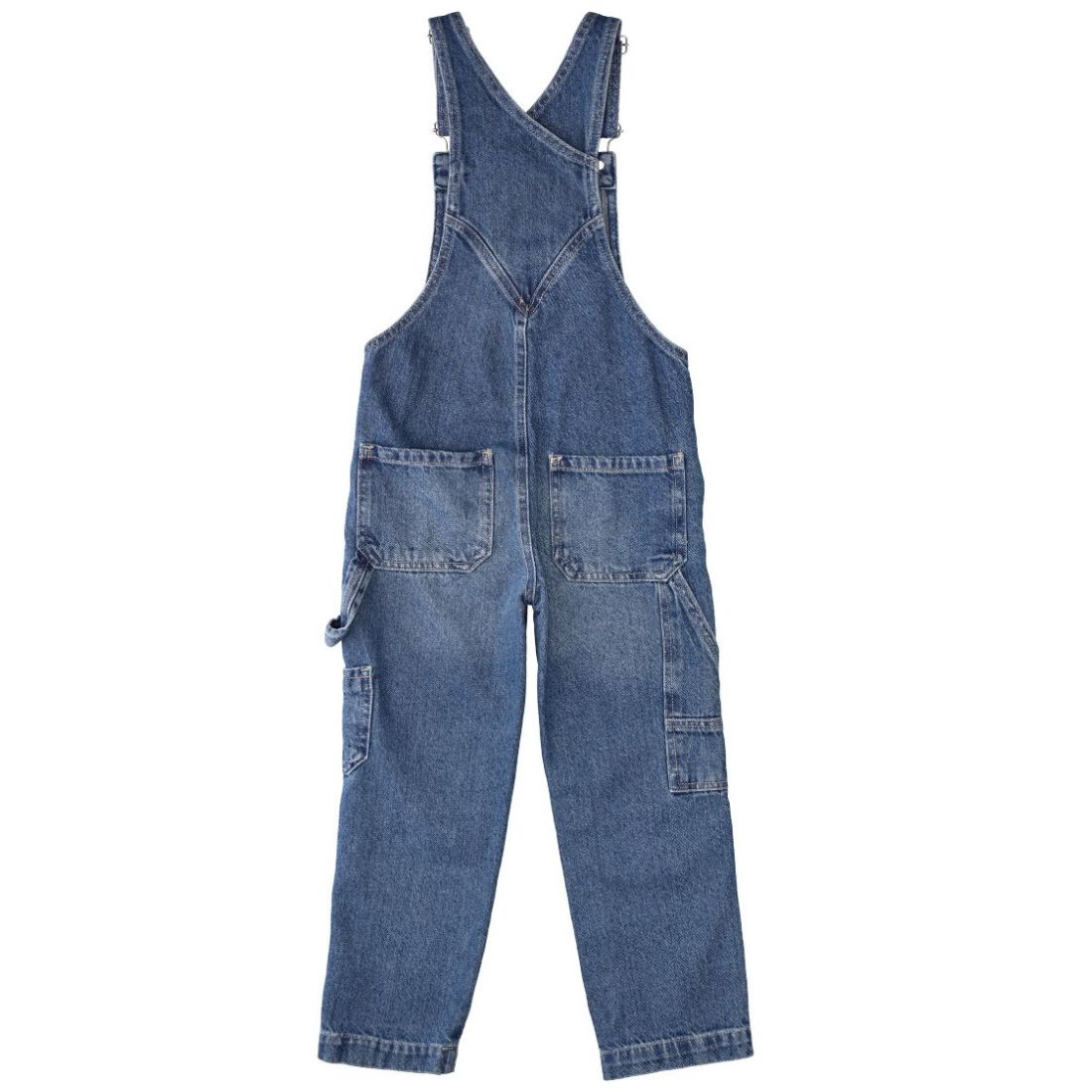 Overol para Niño Largo con Peto Mezclilla Azul Obscuro 4 Teens