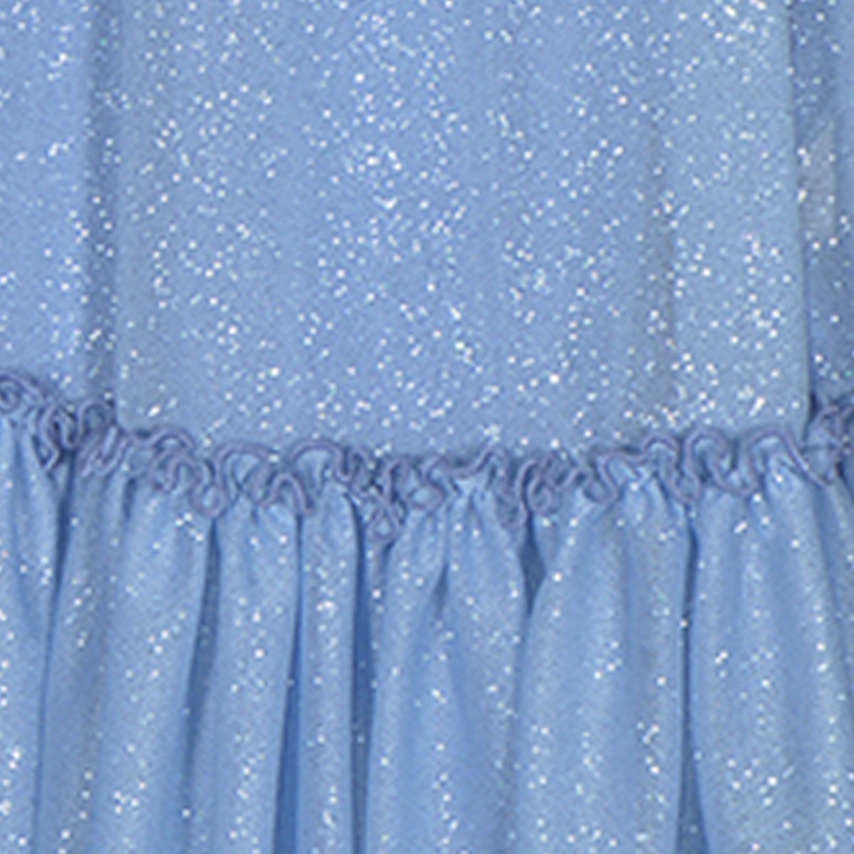 Vestido para Niña Largo con Olán y Aplicación de Nylon Foil Philosophy Jr Girls