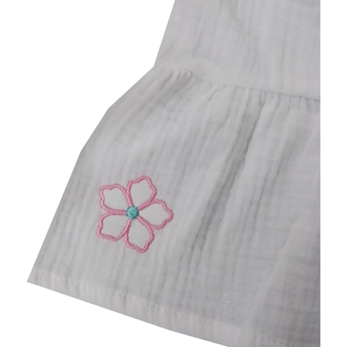 Blusa para Niña Manga Larga Bordado Flor y Hello Kitty