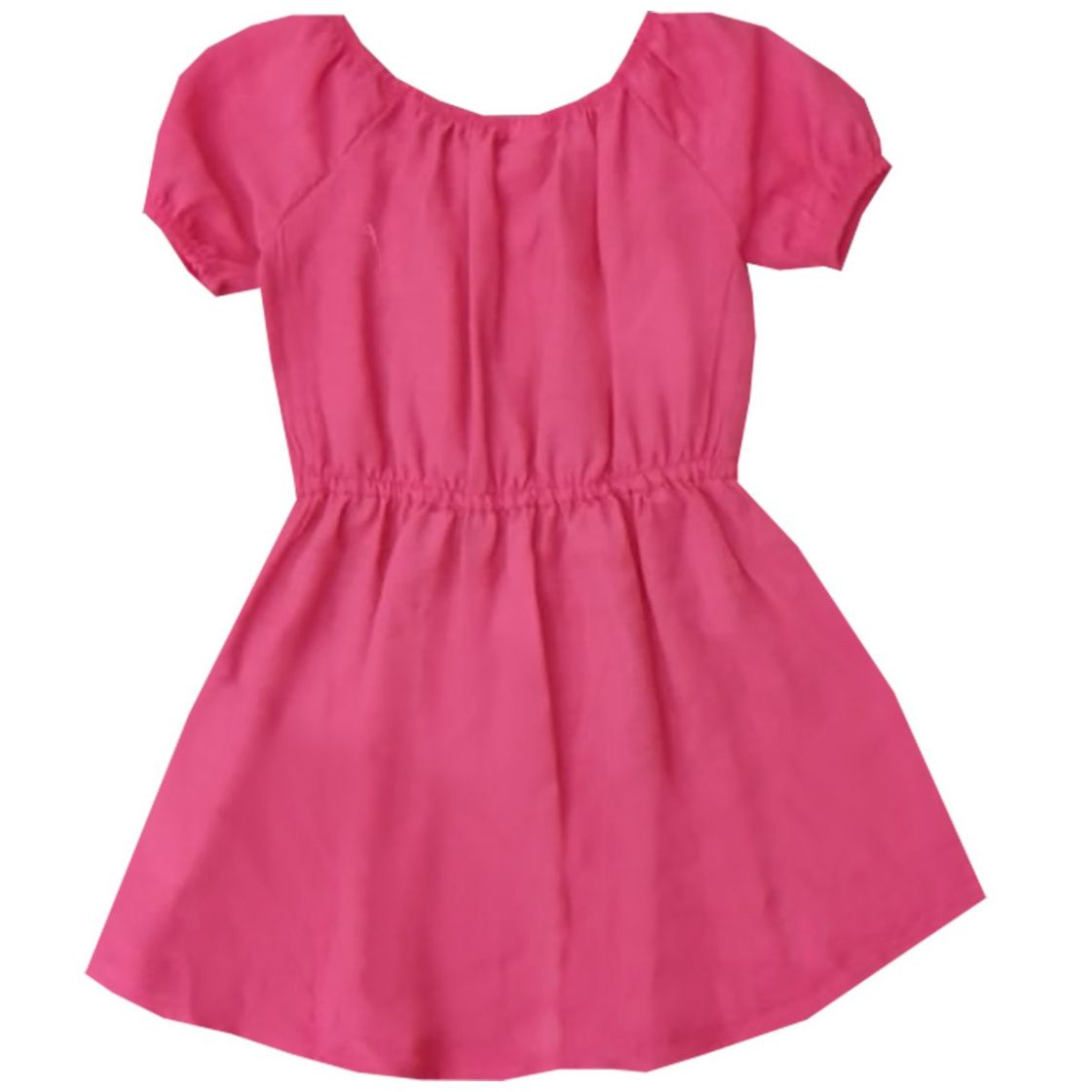 Vestido para Niña Manga Corta Bordado Flor y Hello Kitty