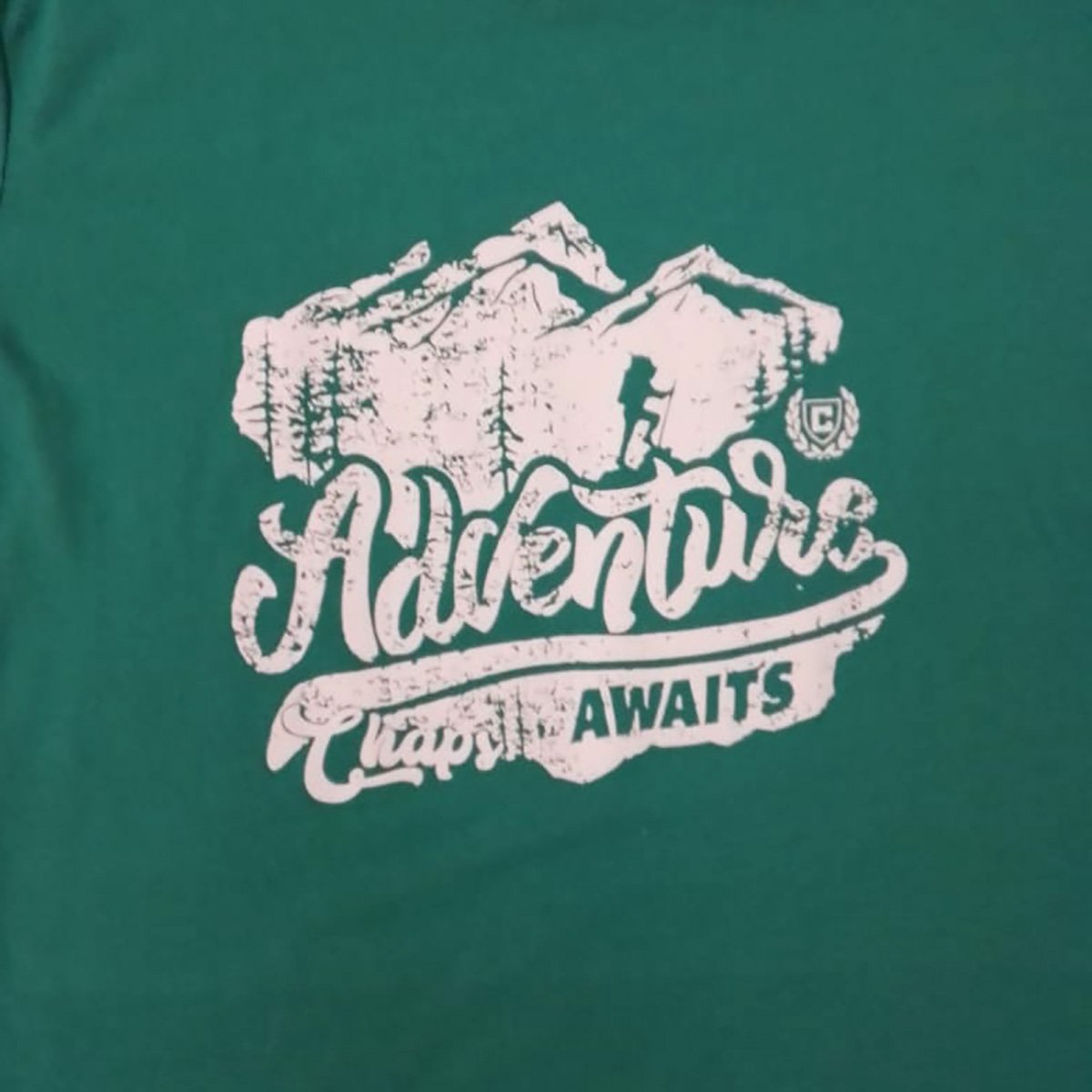 Playera para Niño Manga Corta Adventure Verde Militar Chaps