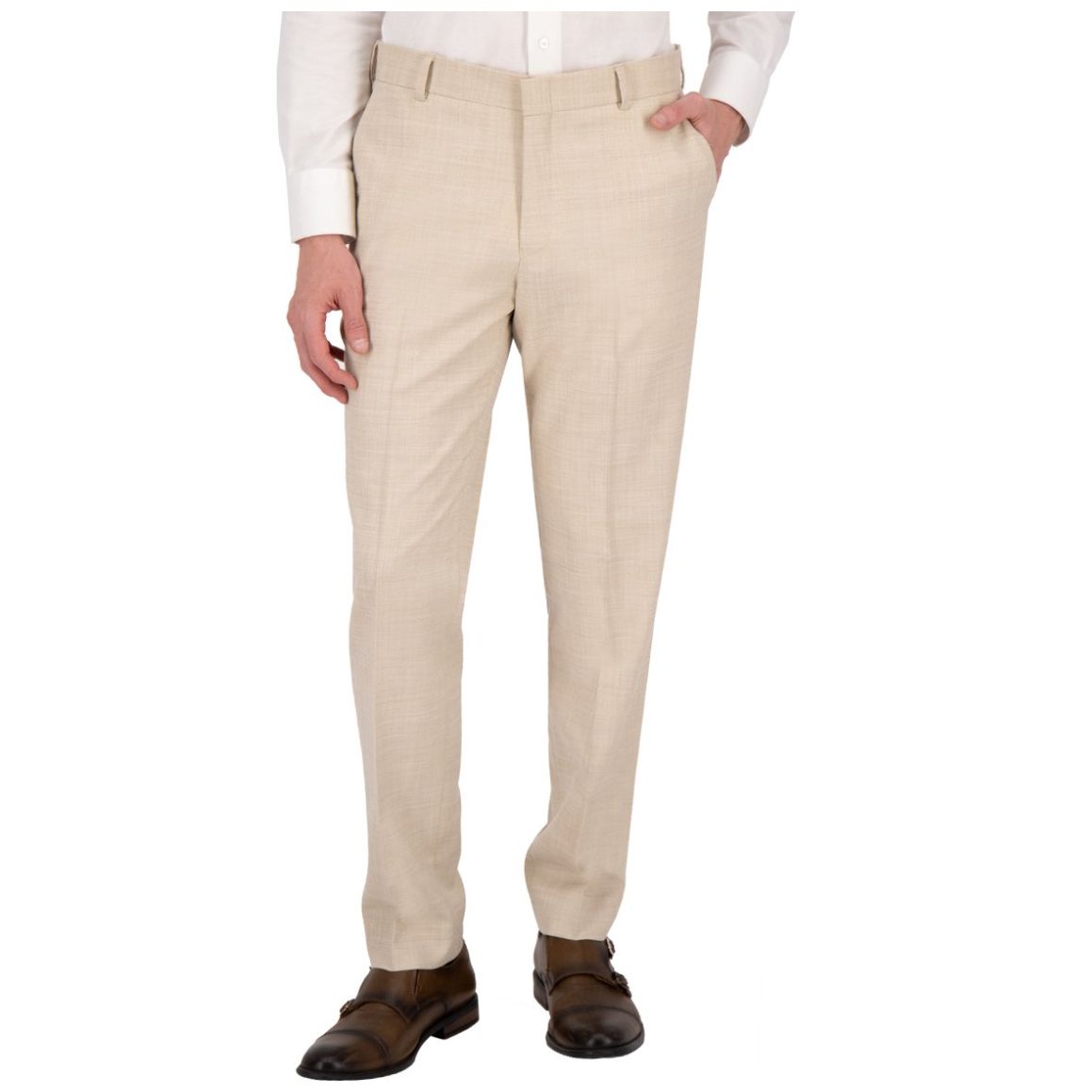 Pantalón de Vestir Bruno Magnani Diseño Liso para Hombre