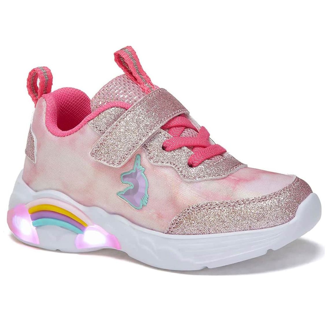 Tenis Andrea con Glitter 17-21 Rosa