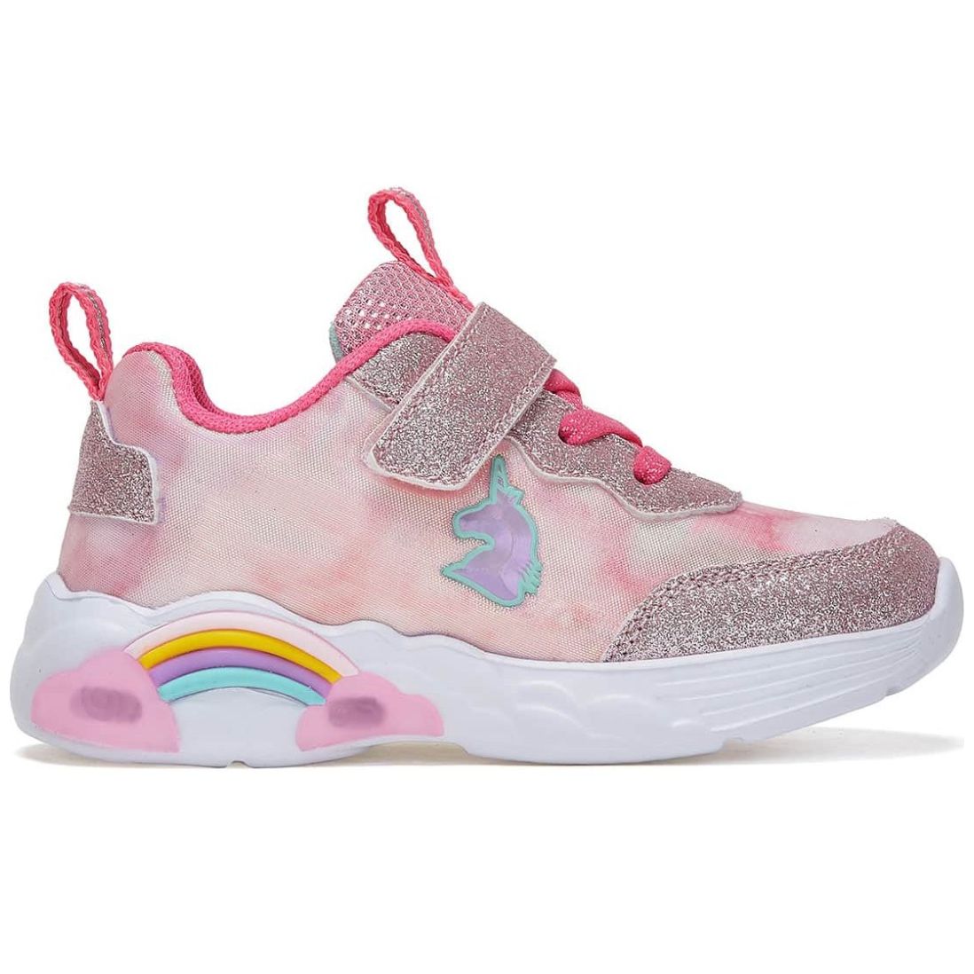 Tenis Andrea con Glitter 17-21 Rosa