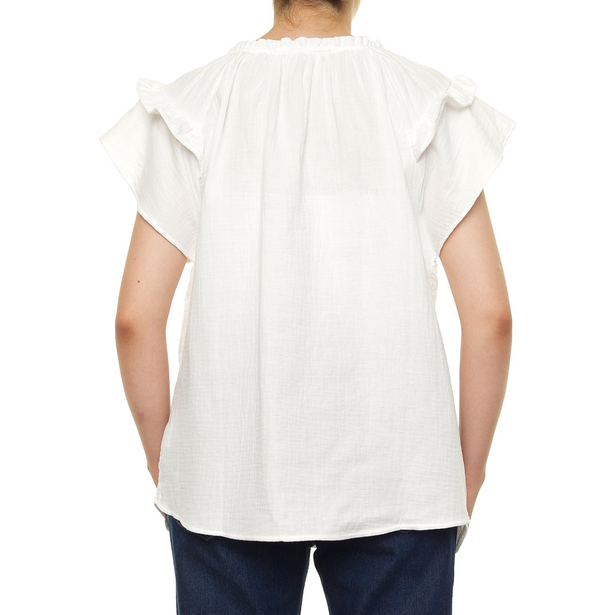 Blusa Cuello Olanes para Dama Lifestyler