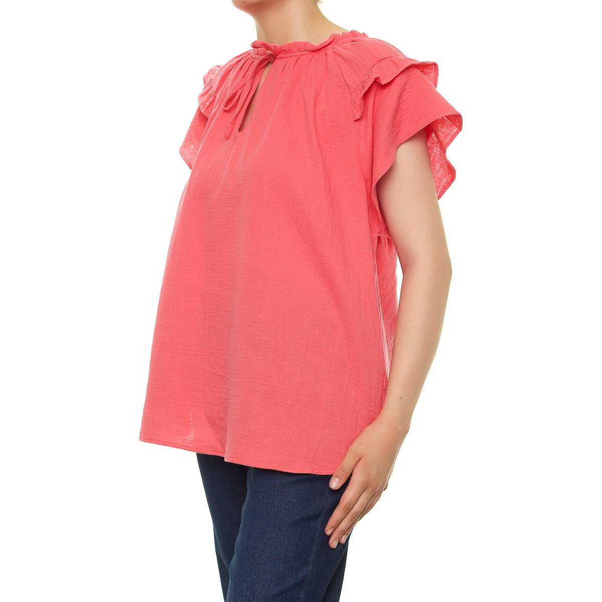 Blusa Cuello Olanes para Dama Lifestyler