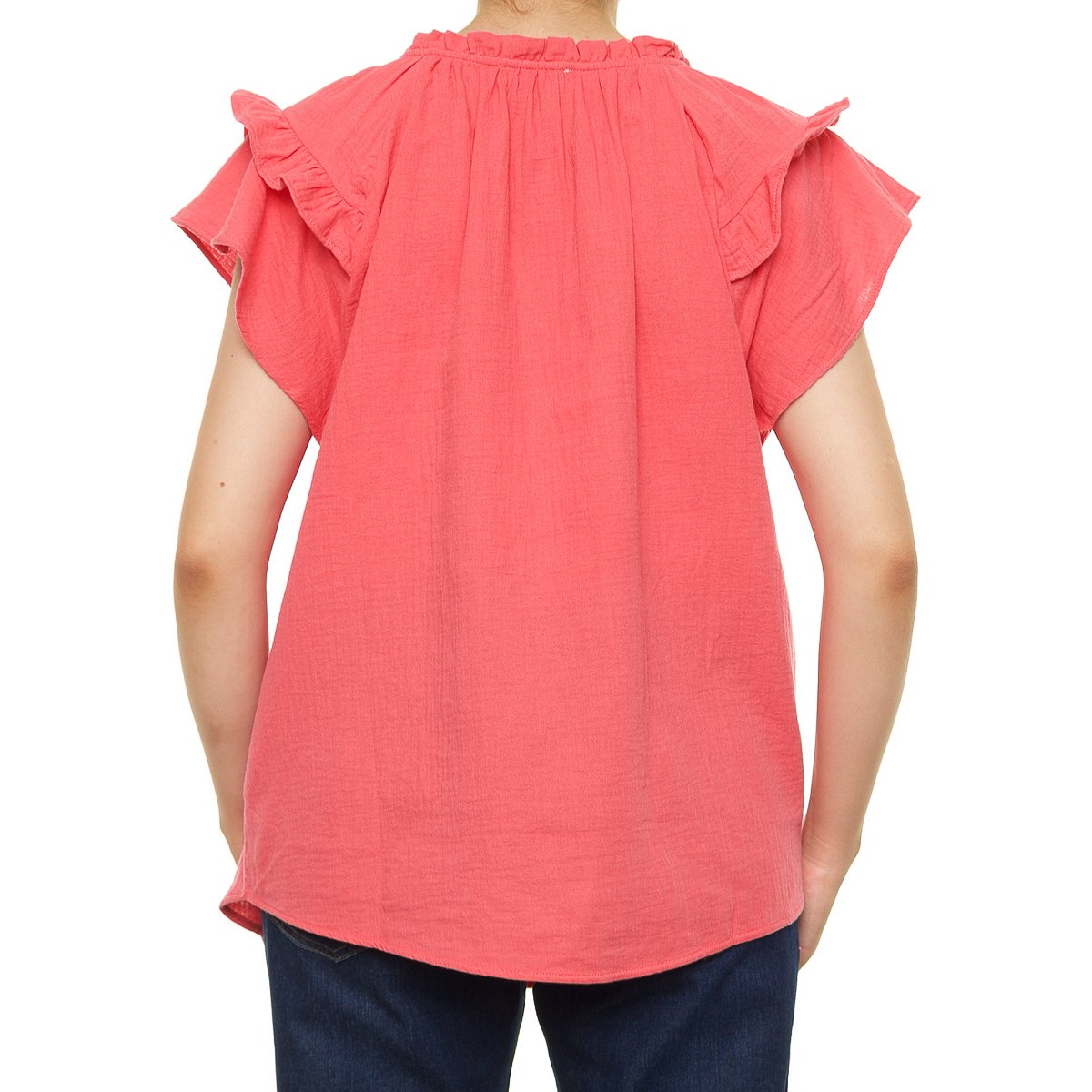 Blusa Cuello Olanes para Dama Lifestyler