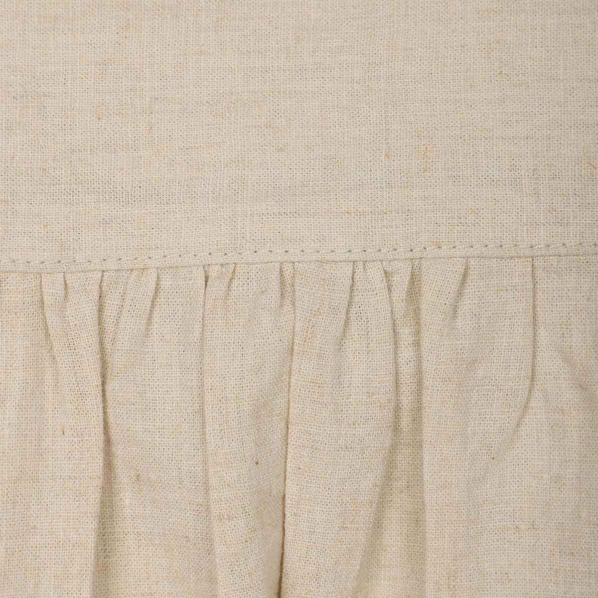 Vestido Lino de Manga Corta Life Styler para Mujer