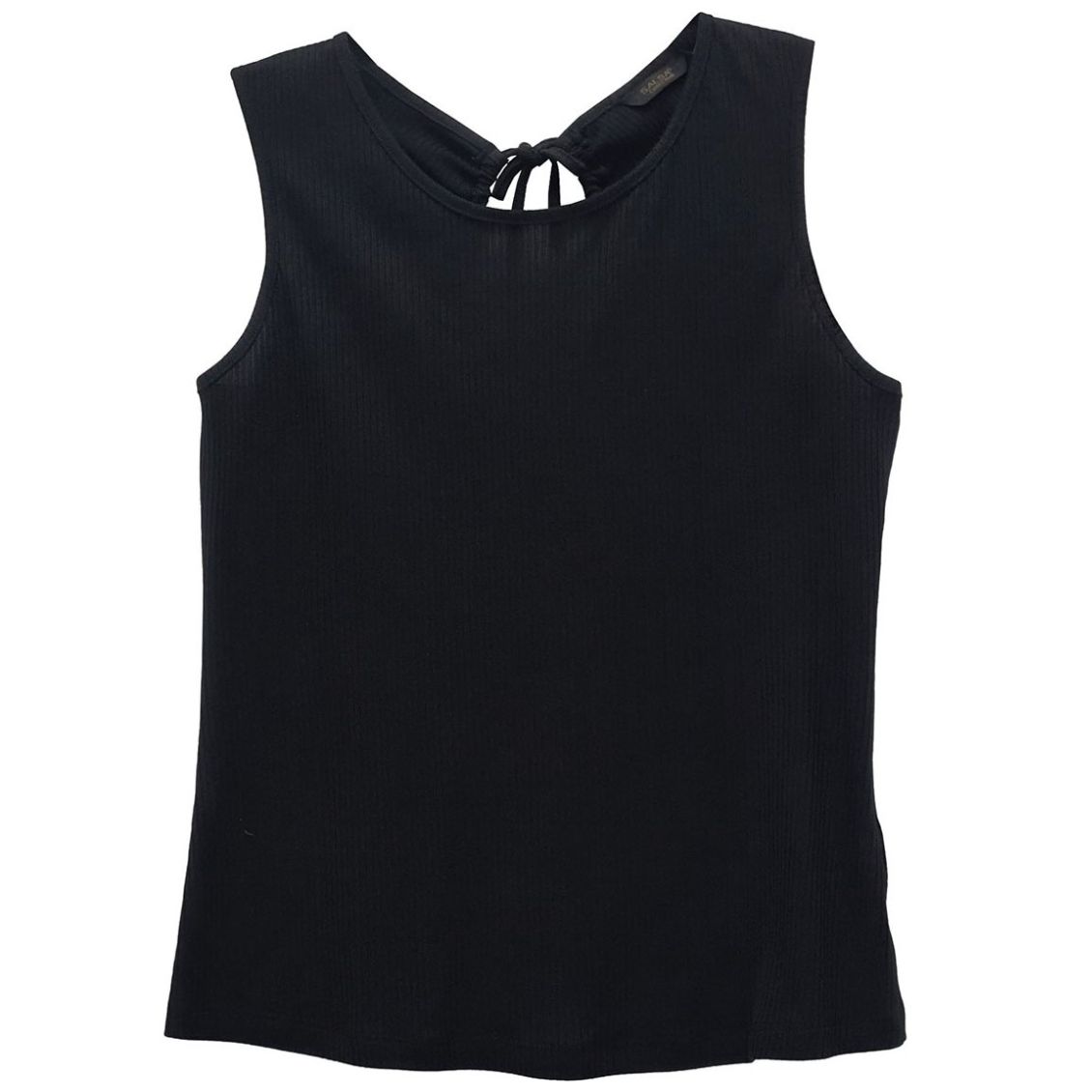 Blusa Salsa Sin Mangas Cuello Redondo con Jareta para Mujer