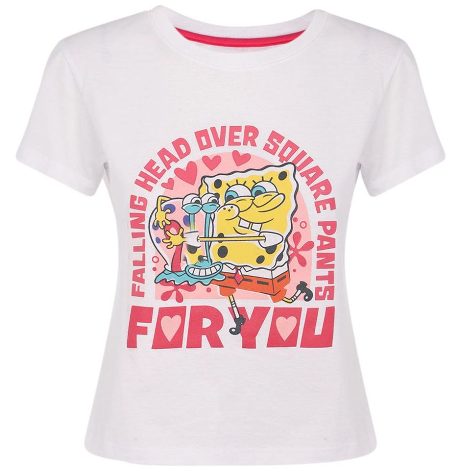 Playera con Estampado For You Bob Esponja para Mujer