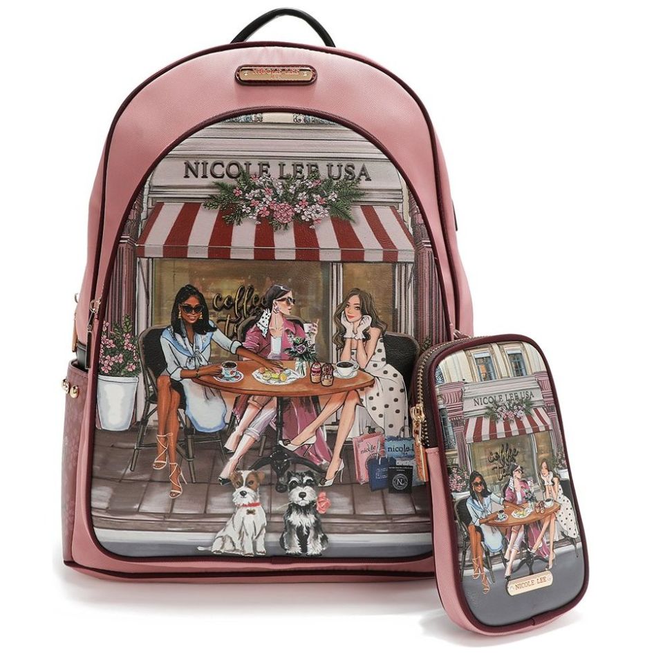 Mochila Nicole Lee Café Sisters Secret para Mujer