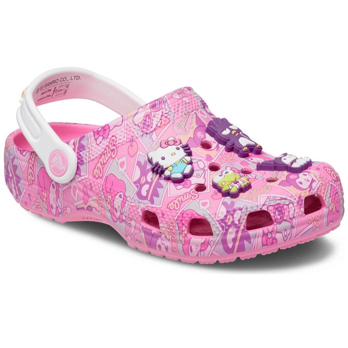 Sueco Crocs Clog Hello Kitty 18-23 Rosa