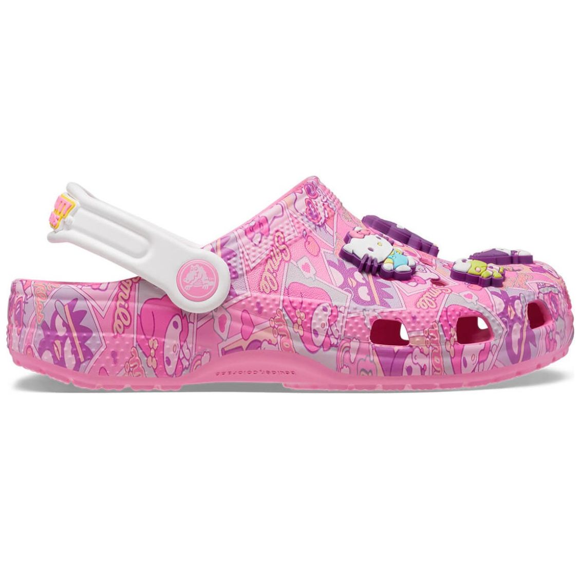 Sueco Crocs Clog Hello Kitty 18-23 Rosa