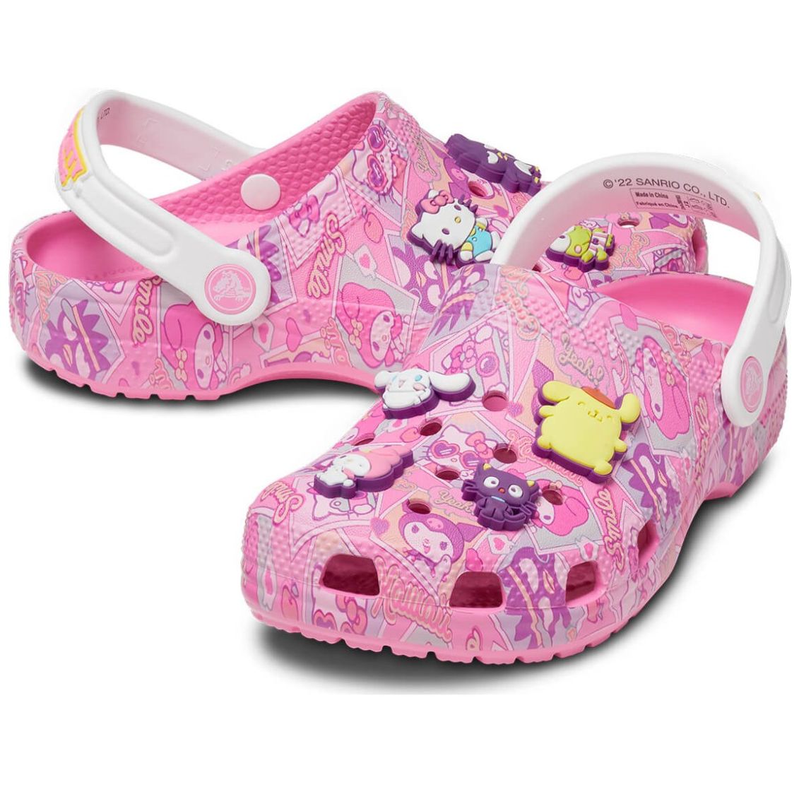 Sueco Crocs Clog Hello Kitty 18-23 Rosa