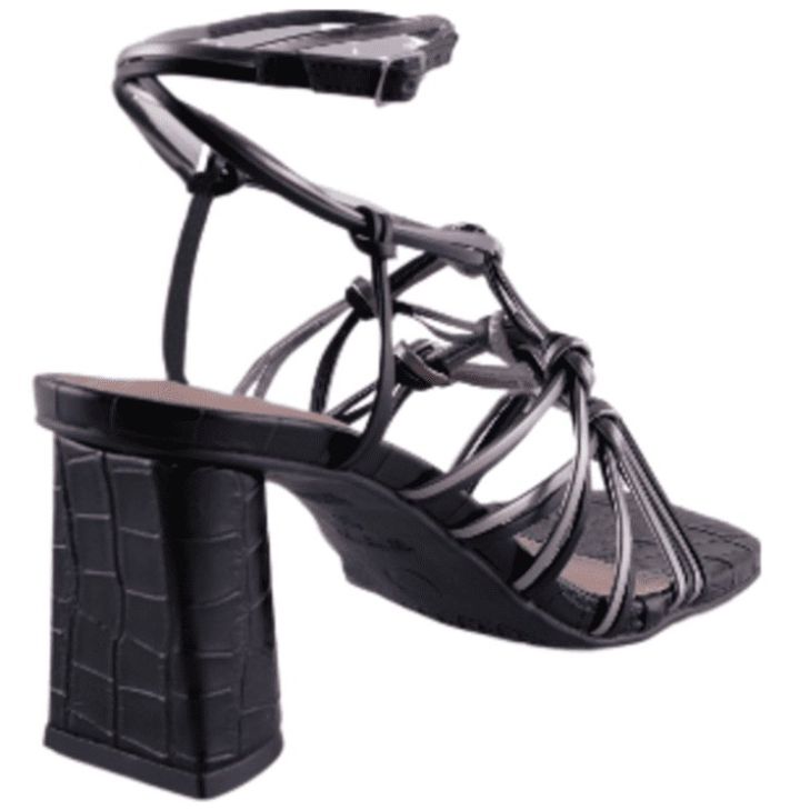 Sandalia Luketti con Tacón y Tiras Cruzadas para Mujer