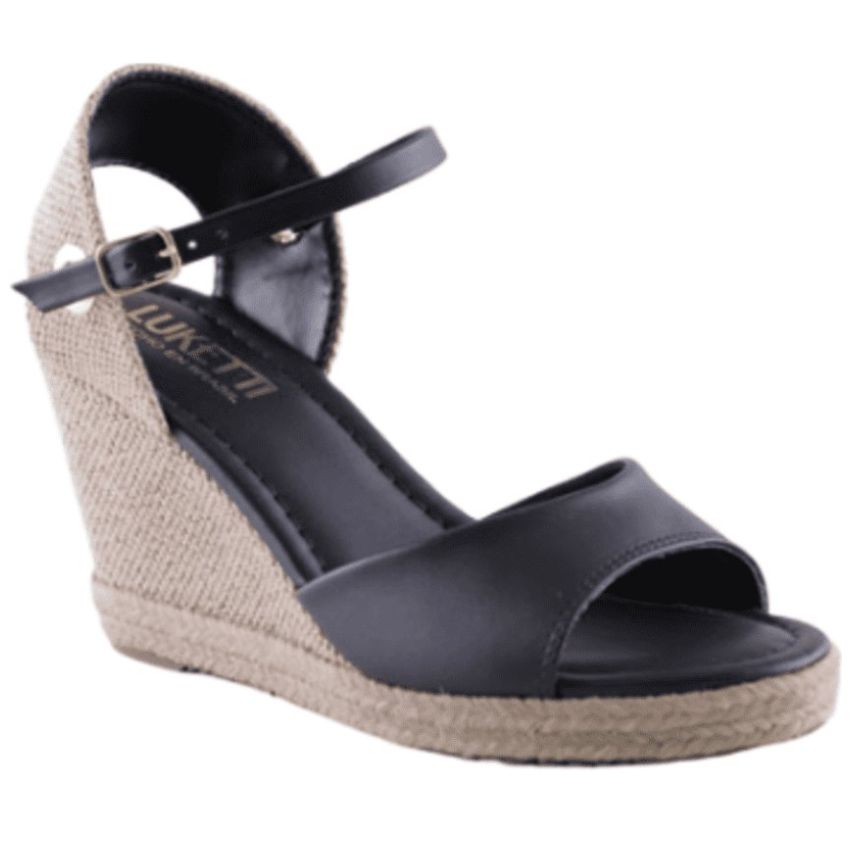 Sandalia Luketti con Cuña y Ajuste Tobillo para Mujer