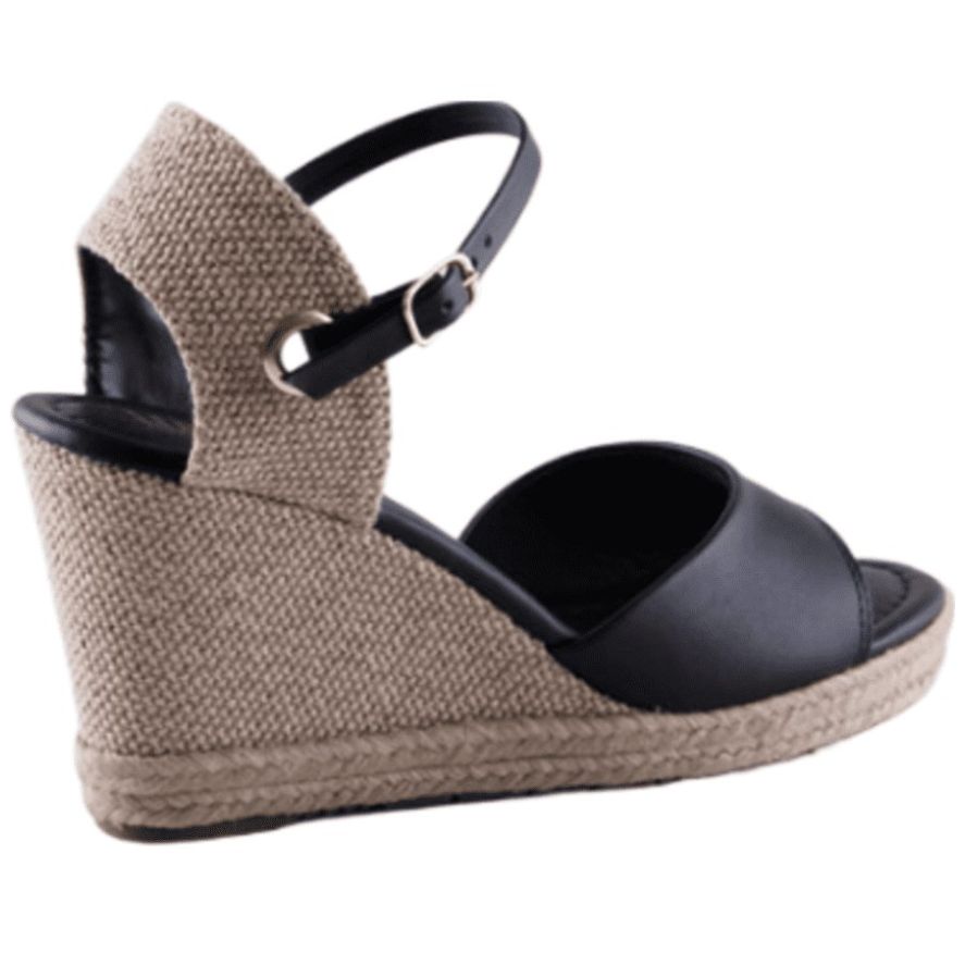 Sandalia Luketti con Cuña y Ajuste Tobillo para Mujer