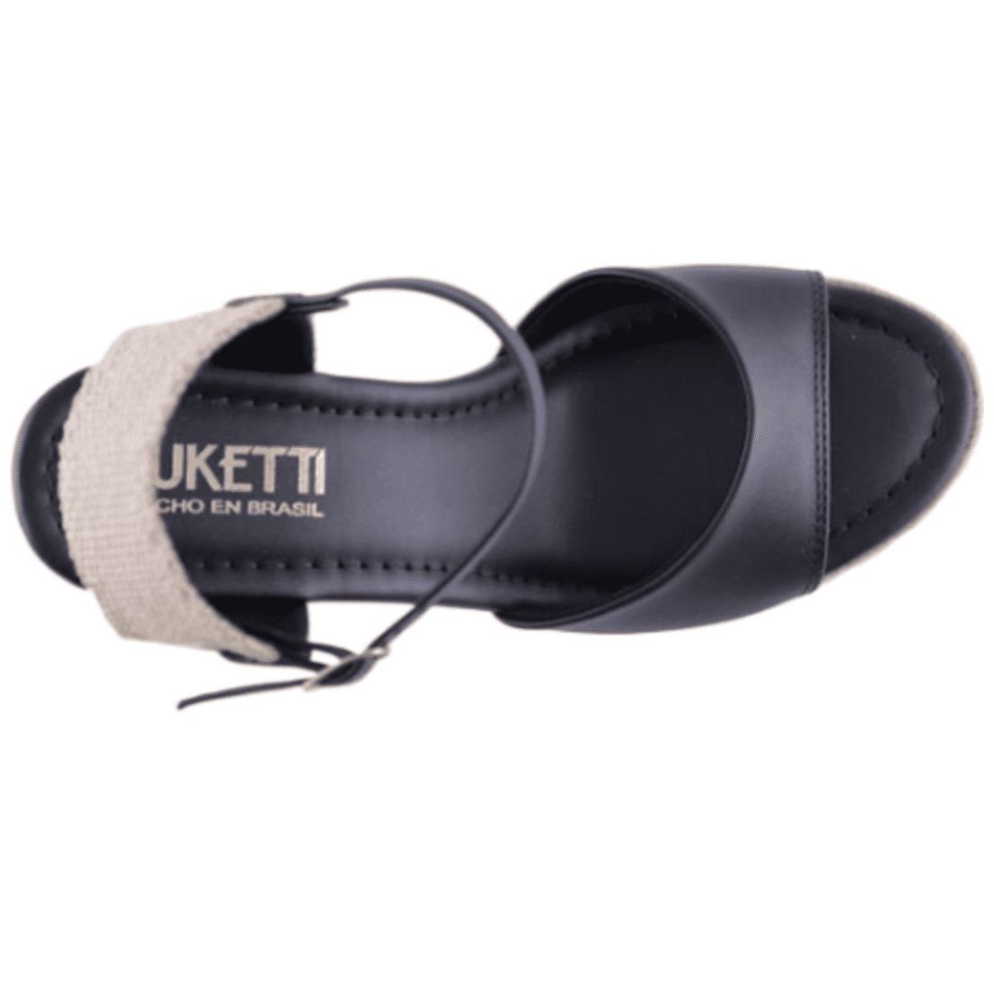 Sandalia Luketti con Cuña y Ajuste Tobillo para Mujer