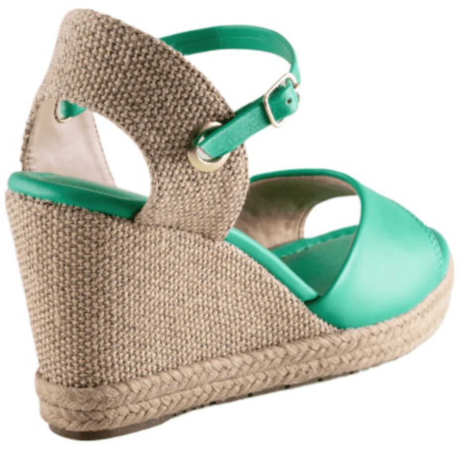Sandalia Luketti con Cuña y Ajuste Tobillo para Mujer