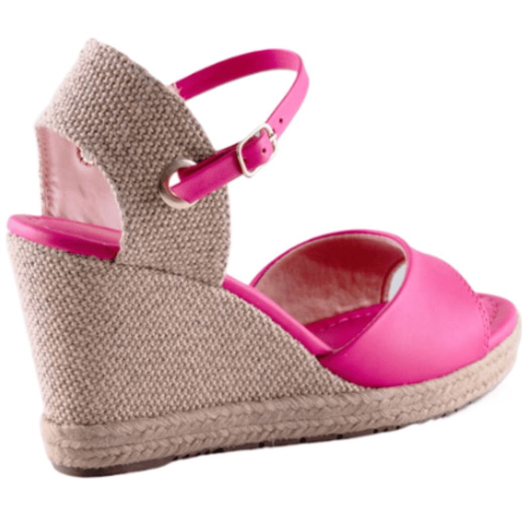 Sandalia Luketti con Cuña y Ajuste Tobillo para Mujer