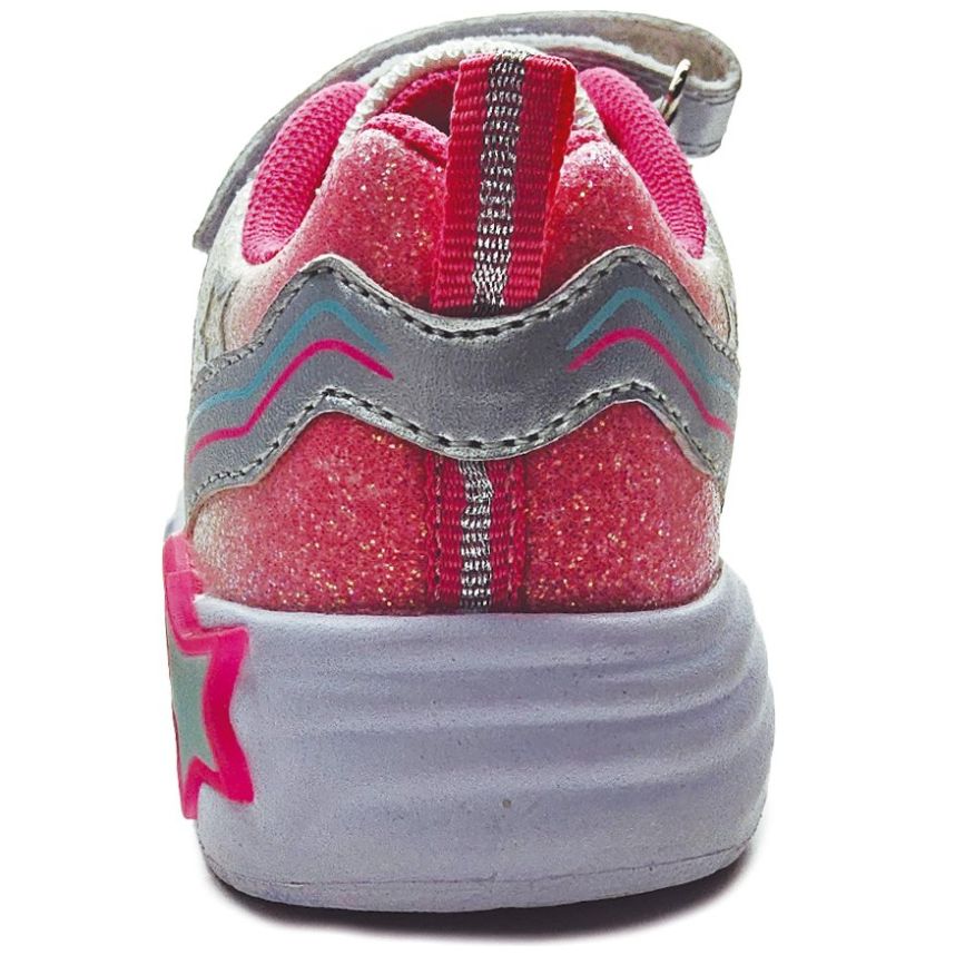 Tenis Bubble Gummers Luces con Velcro 14-20 Blanco