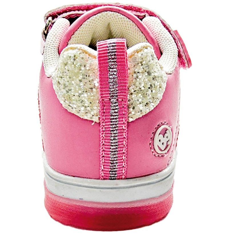Tenis Bubble Gummers Luces con Velcro 15-21 Rosa
