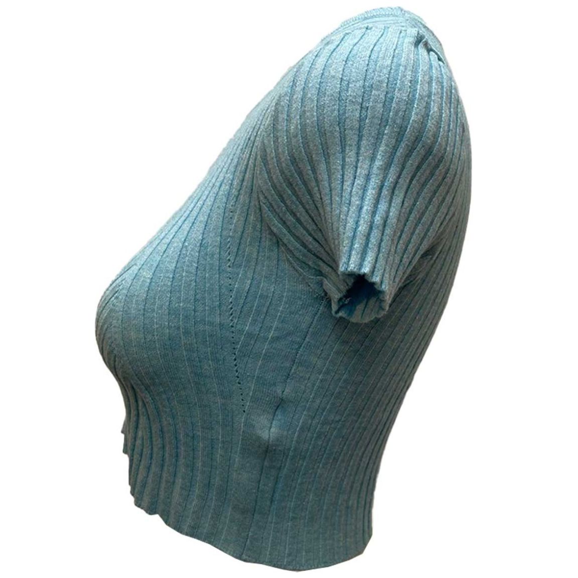 Blusa de Manga Corta con Cuello Redondo Uk para Mujer