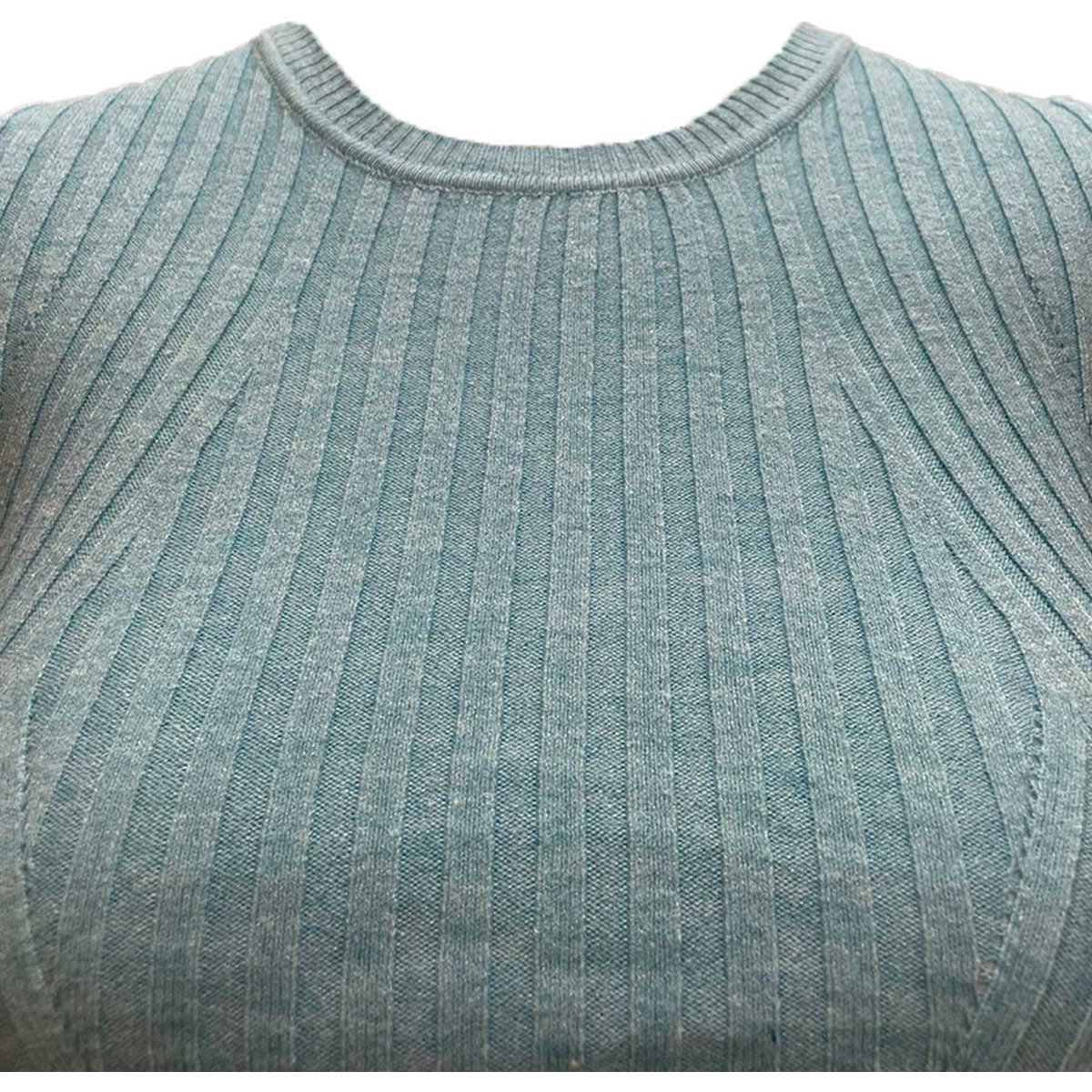 Blusa de Manga Corta con Cuello Redondo Uk para Mujer