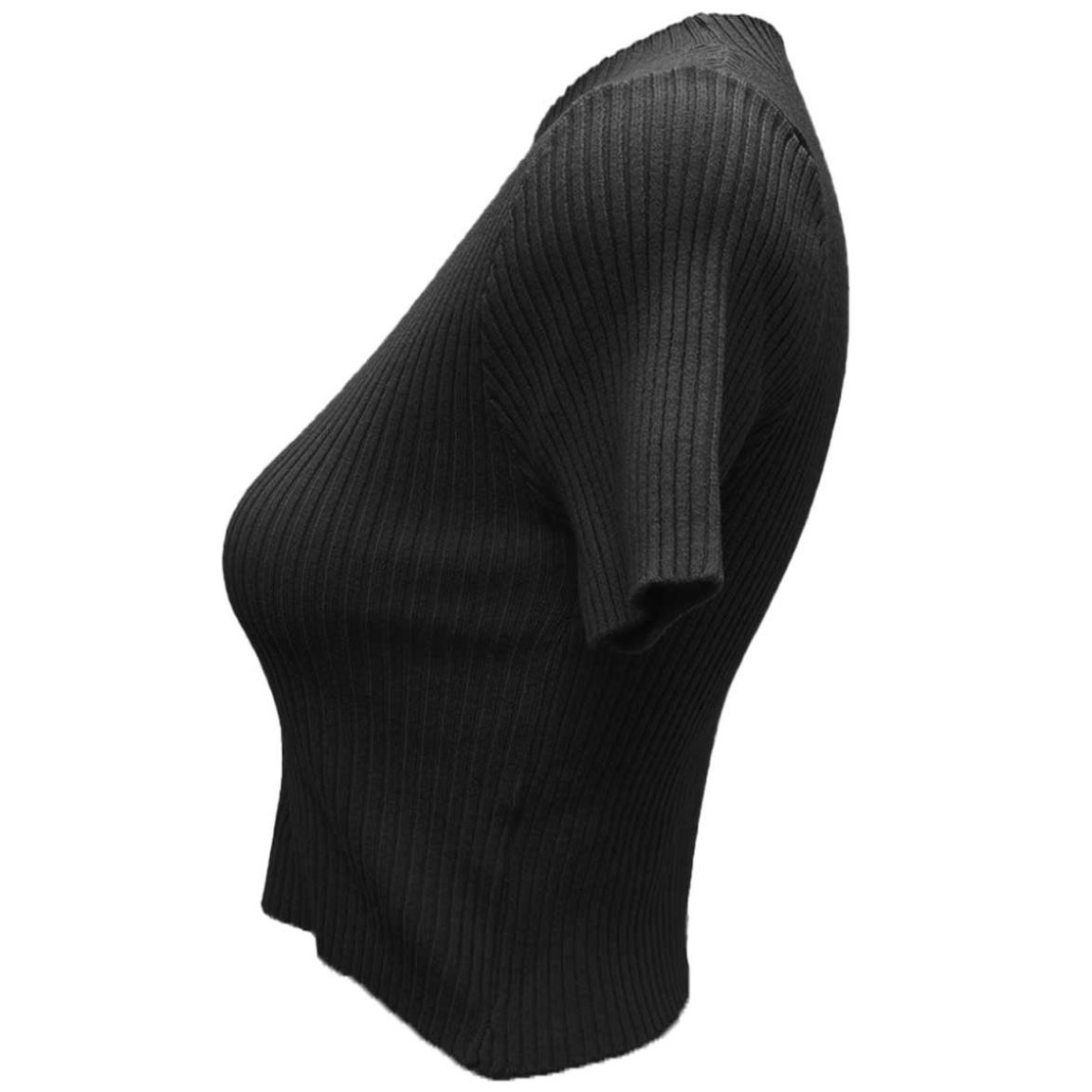 Blusa de Manga Corta con Cuello Redondo Uk para Mujer