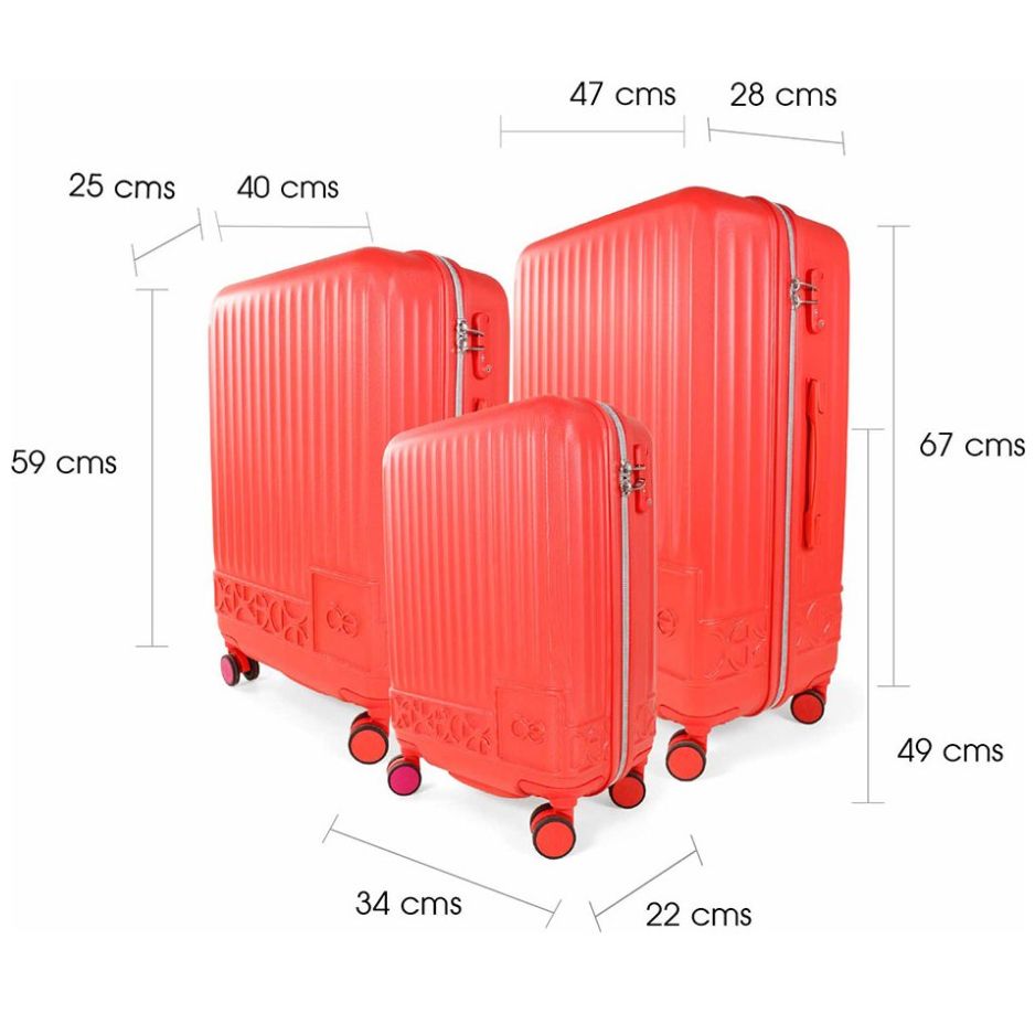 Maleta  High Soft Fireni 24" Rojo Cloe