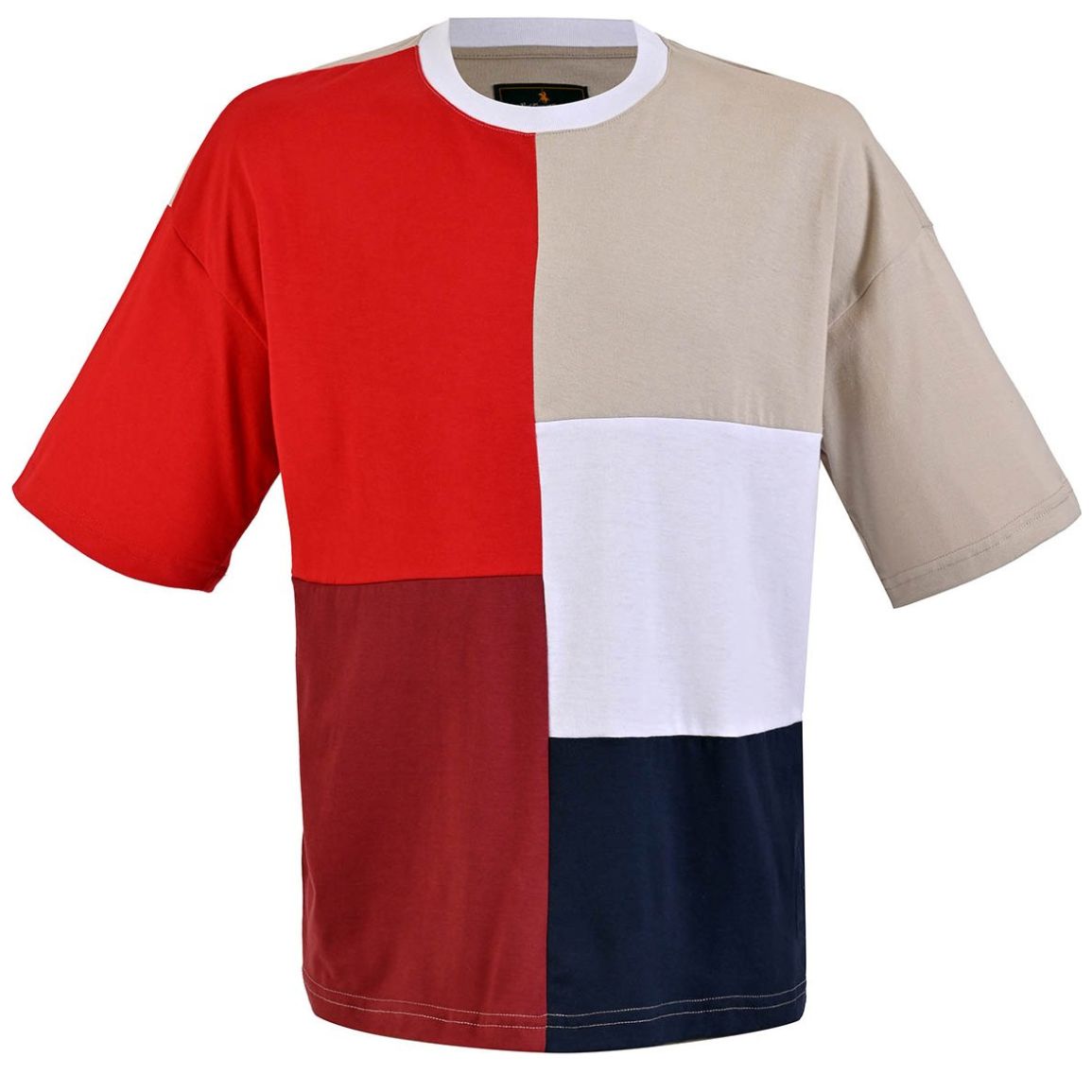 Playera Bloque Polo Club  Manga Corta y Cuello Redondo para Hombre