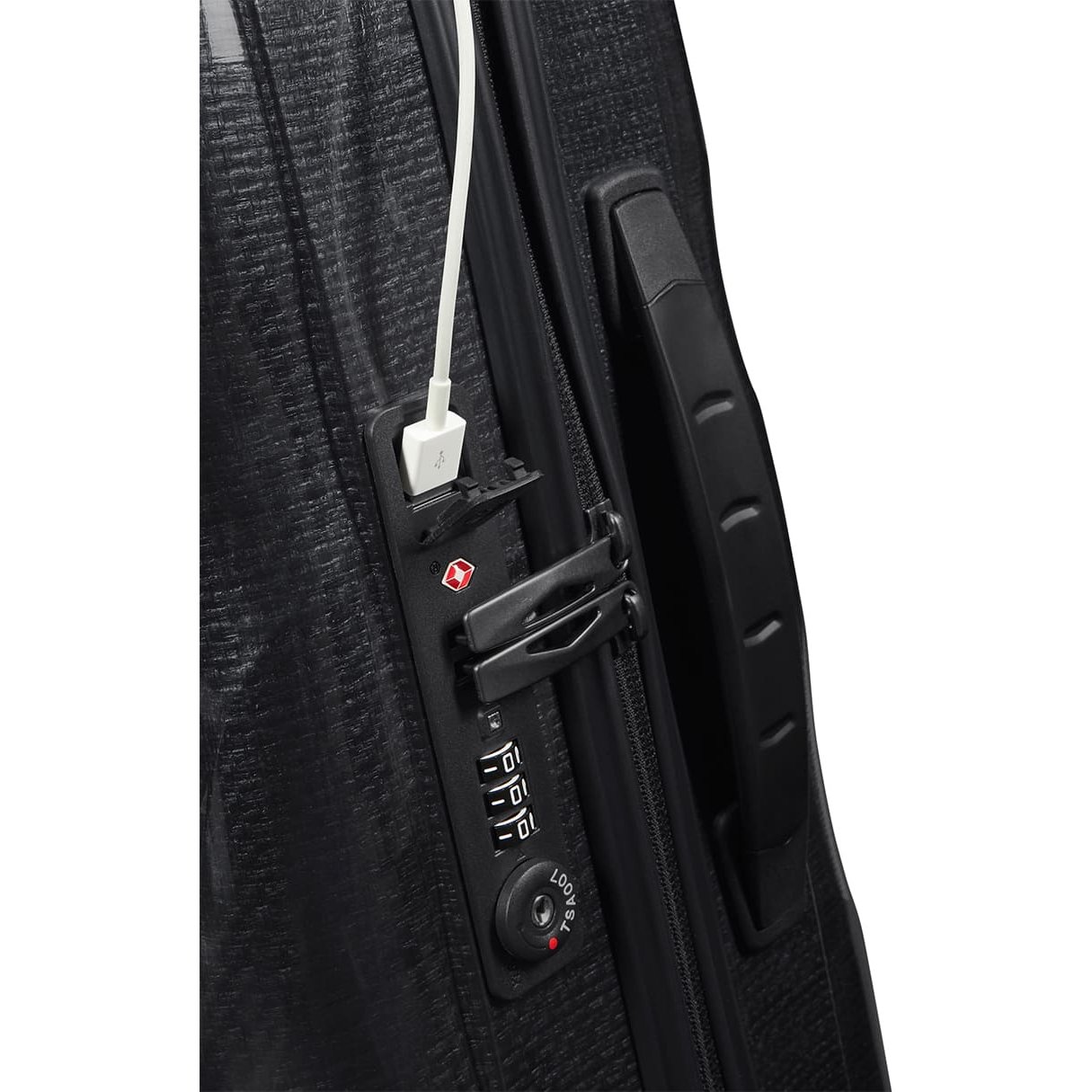 Maleta Rígida Hs C-Lite 20 Color Negro Samsonite