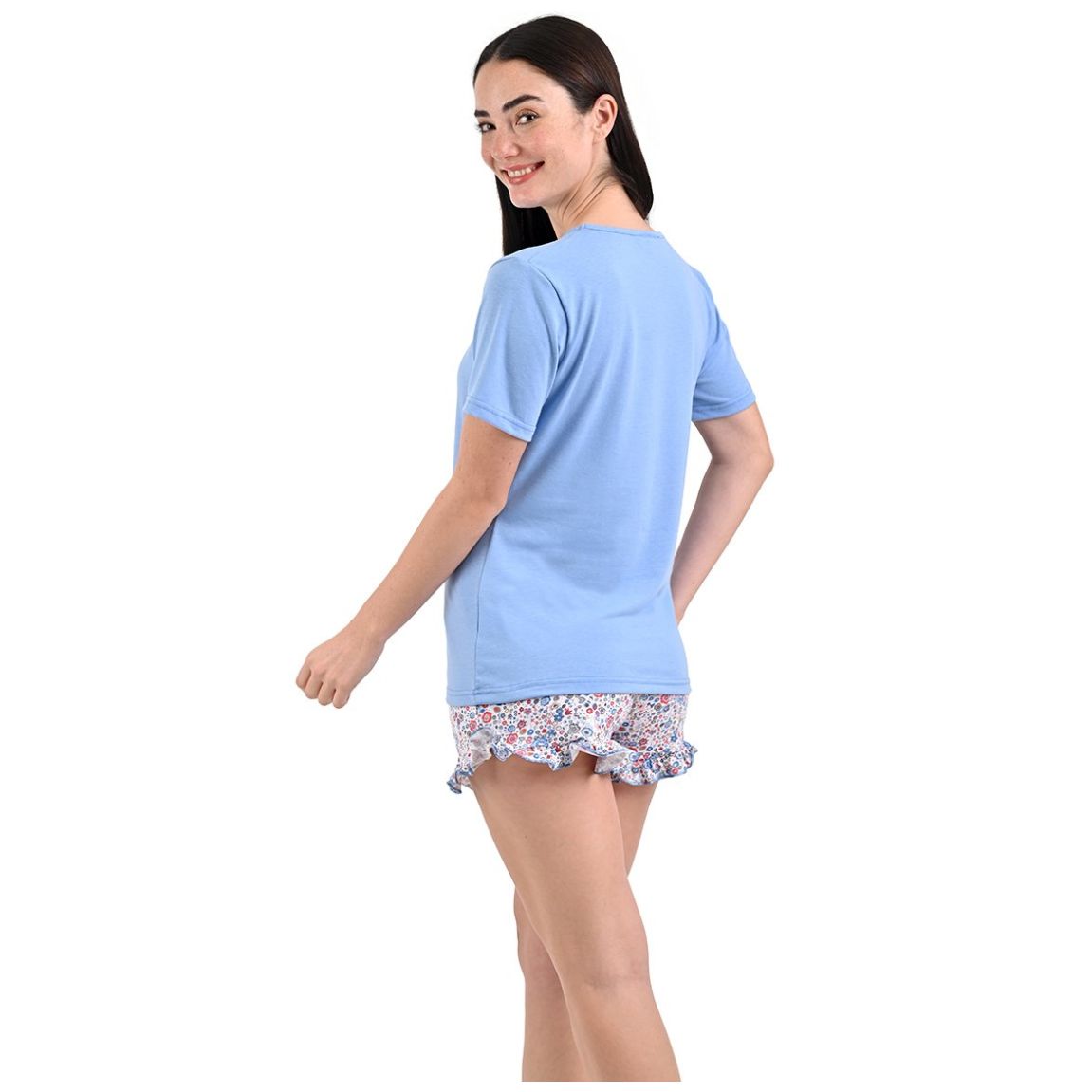 Pijama de Manga Crta Y Short Isotoner para Mujer