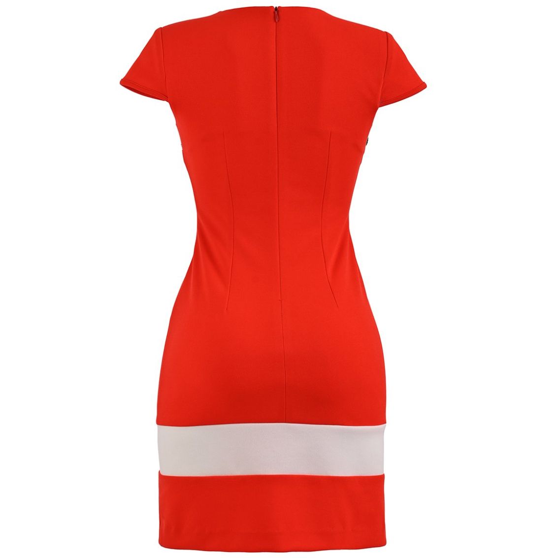Vestido Michel Paulini Manga Corta Cuello Redondo para Mujer