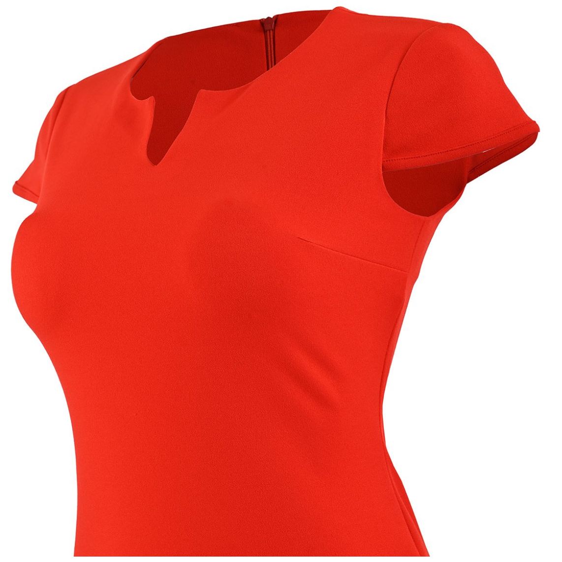 Vestido Michel Paulini Manga Corta Cuello Redondo para Mujer