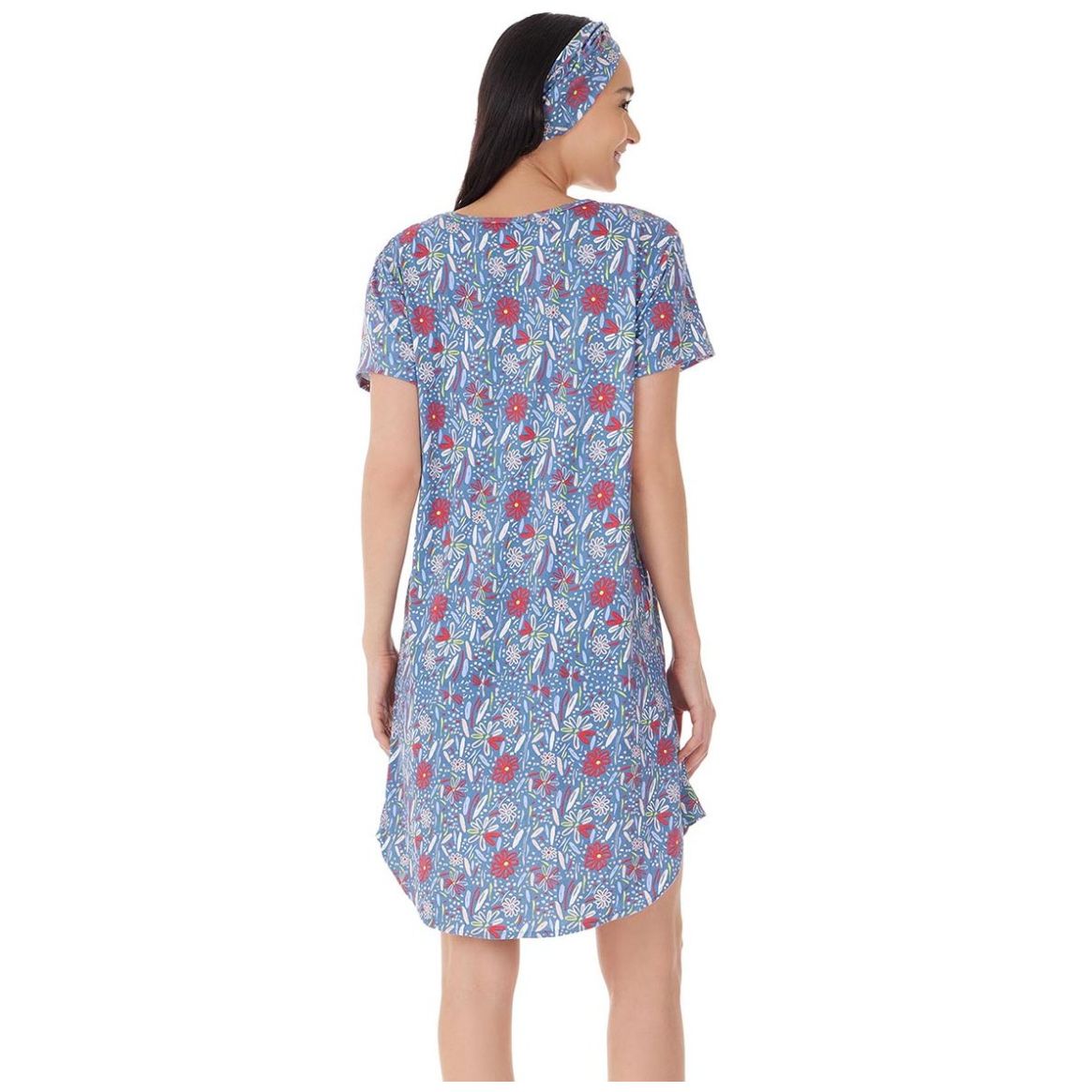 Camisón de Algodón con Manga Corta Skiny para Mujer