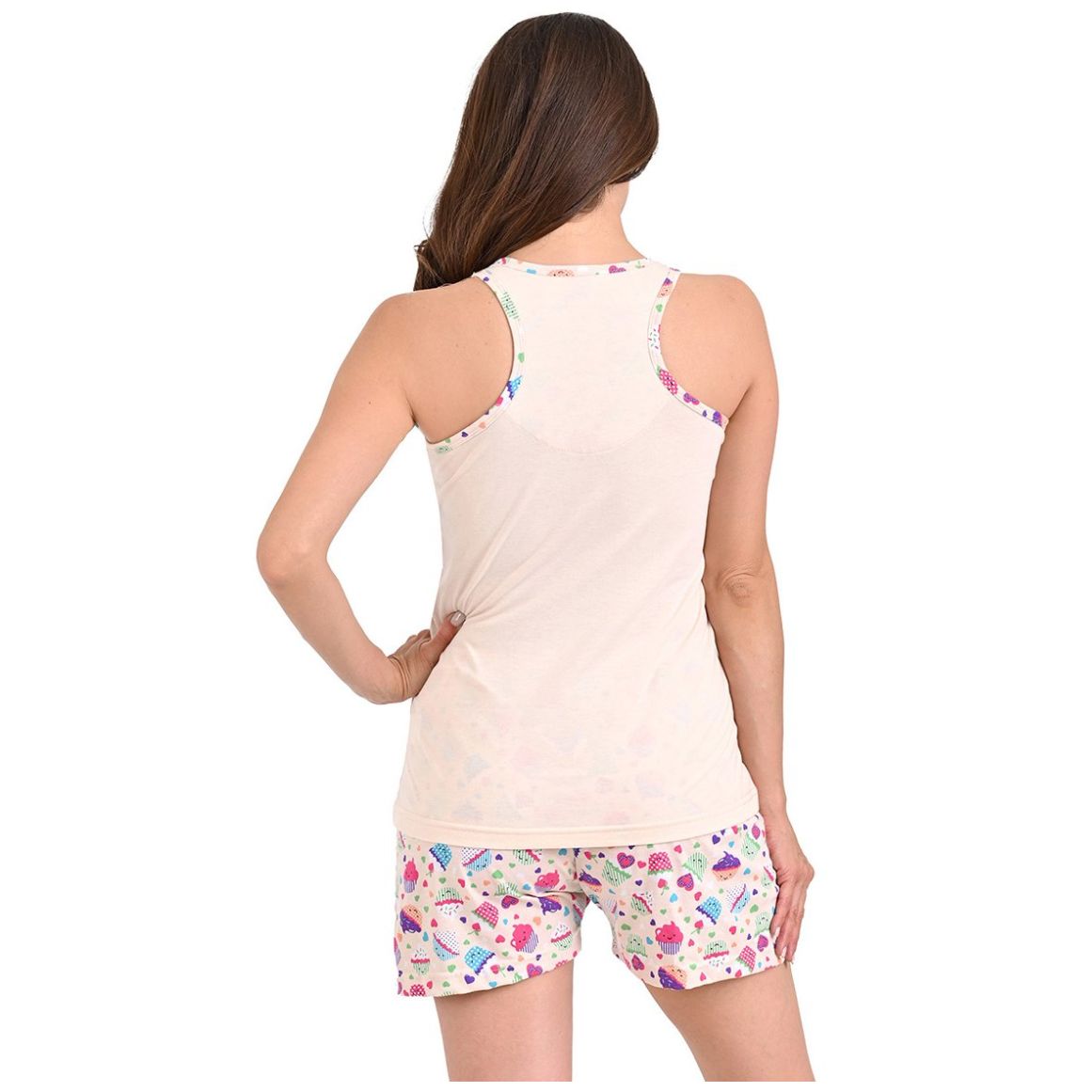 Pijama Sin Mangas Y Short de Algodón Sugar & Milk para Mujer