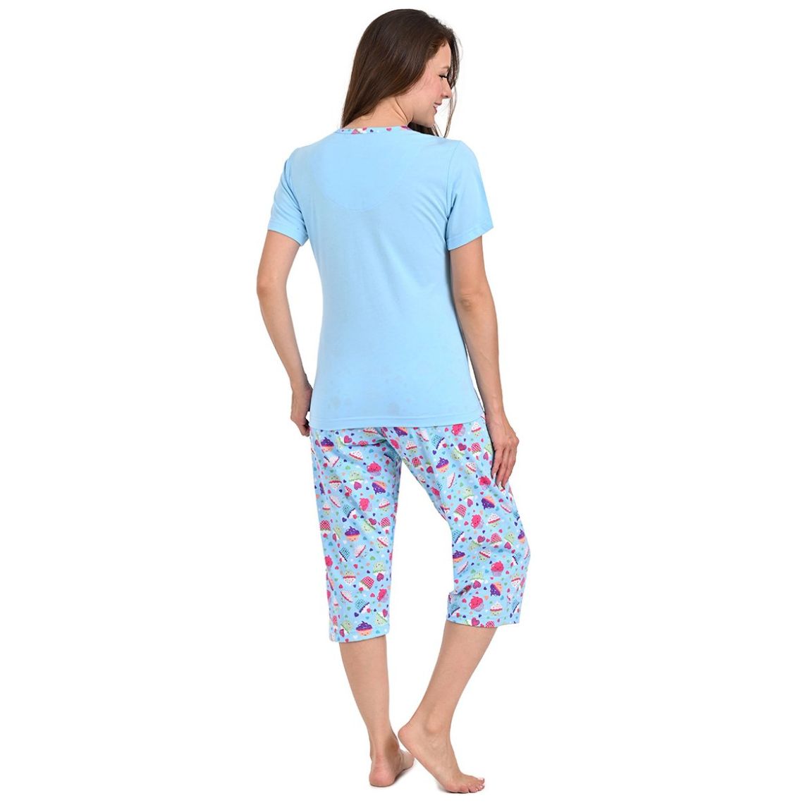 Pijama Manga Corta Y Capri Sugar & Milk para Mujer