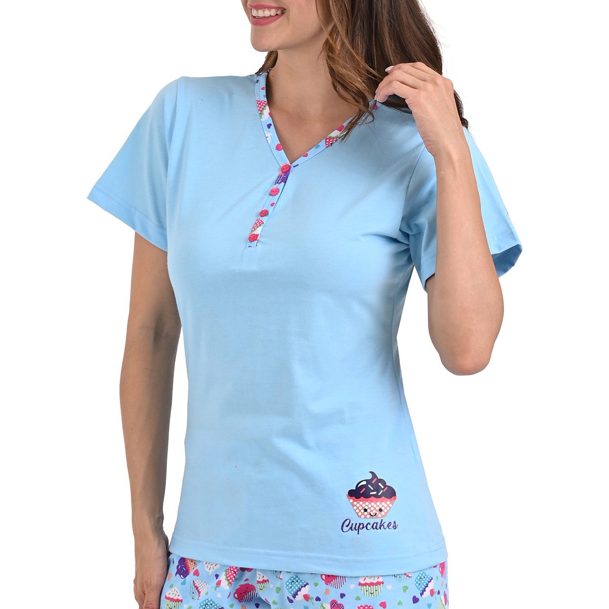 Pijama Manga Corta Y Capri Sugar & Milk para Mujer