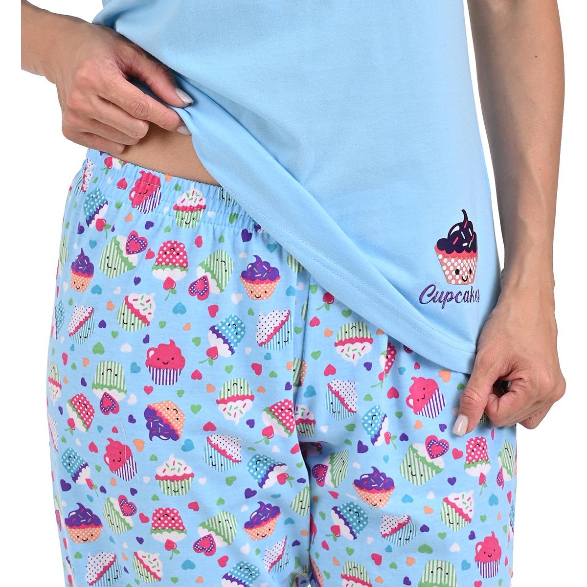 Pijama Manga Corta Y Capri Sugar & Milk para Mujer