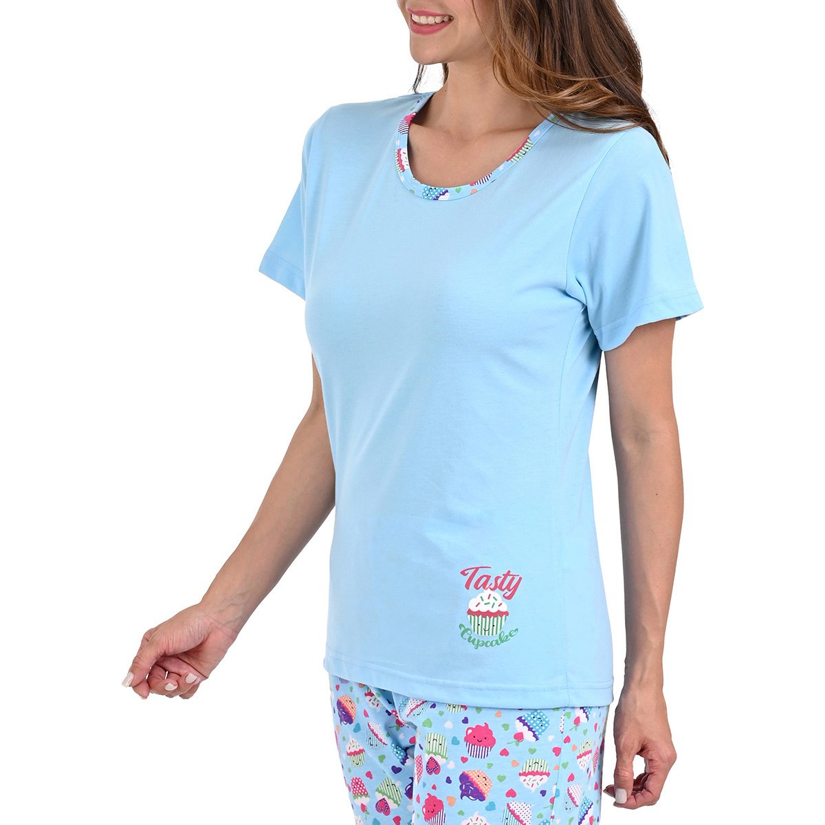 Pijama de Manga Corta Y Pantalón Sugar & Milk para Mujer