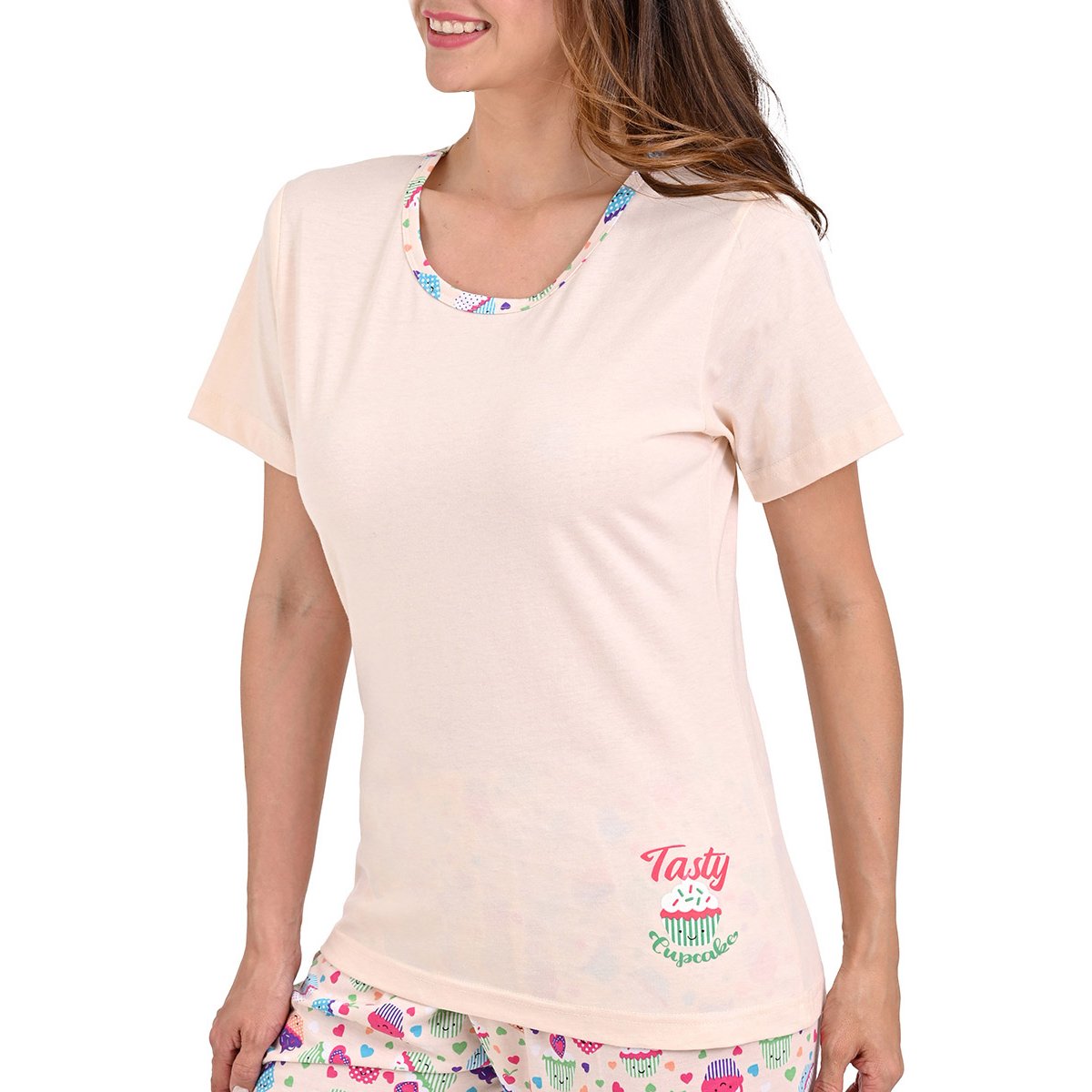 Pijama de Manga Corta Y Pantalón Sugar & Milk para Mujer