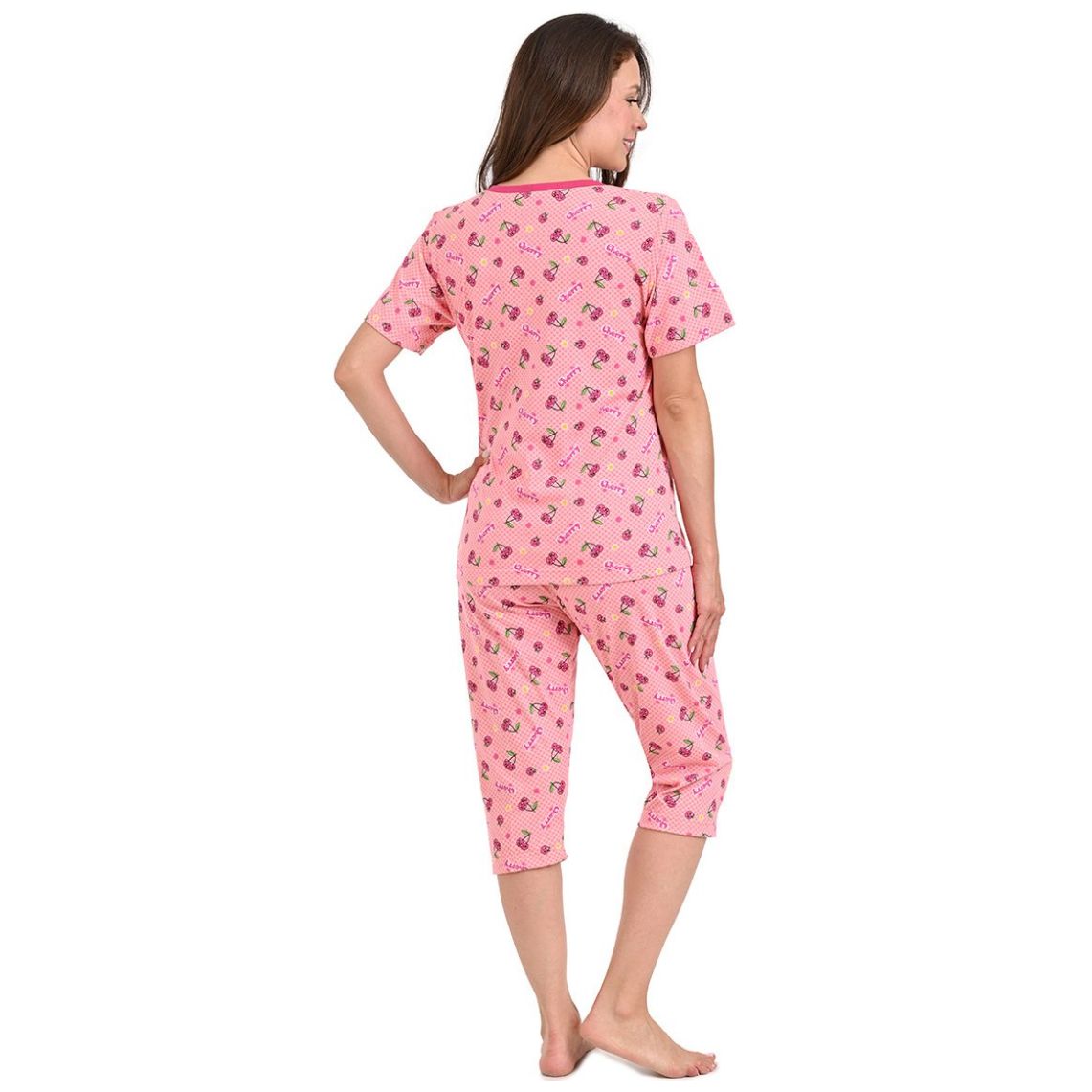 Pijama de Manga Corta Y Capri Sugar & Milk para Mujer