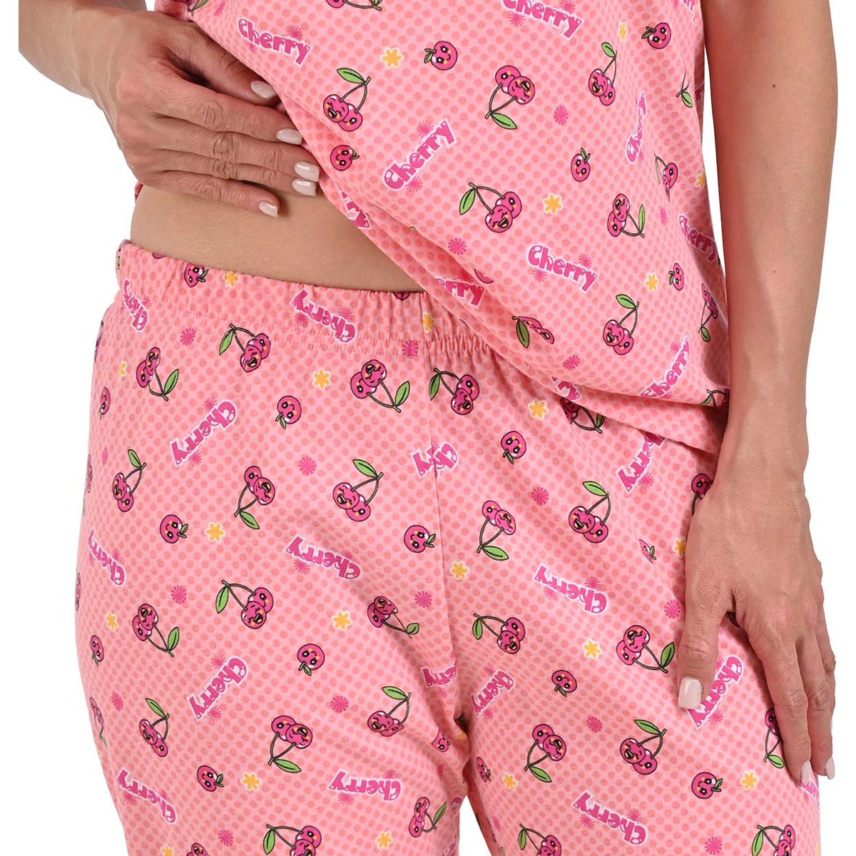 Pijama de Manga Corta Y Capri Sugar & Milk para Mujer