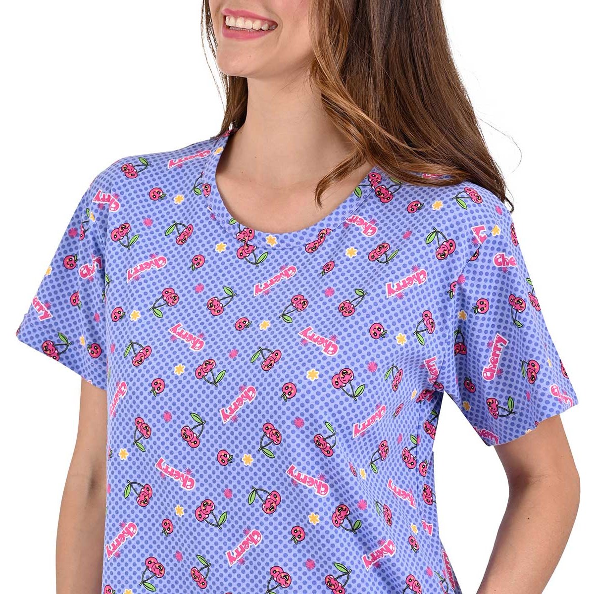 Camisón de Manga Corta Sugar & Milk para Mujer